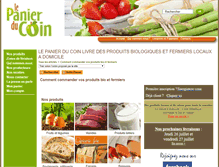 Tablet Screenshot of lepanierducoin.fr